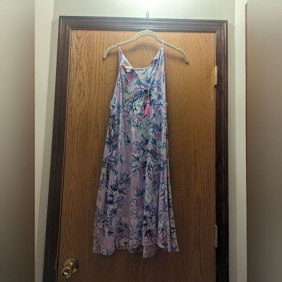 Lilly Pulitzer Floral Dress in Blue and Pink - Picture 3 of 6
